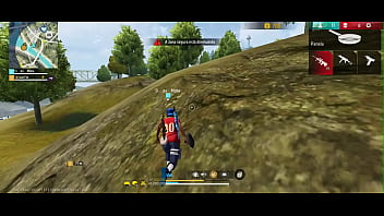 Dei hooyah usando minha bengala