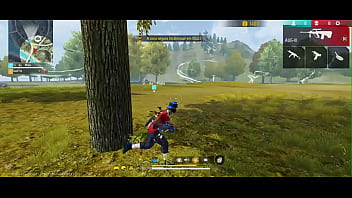 Dei hooyah usando minha bengala