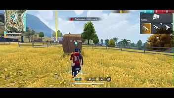 Dei hooyah usando minha bengala