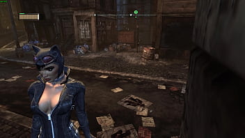 Catwoman cleavage arkham city sexy angles
