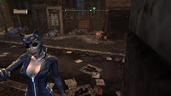 Catwoman cleavage arkham city sexy angles