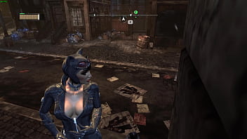 Catwoman cleavage arkham city sexy angles