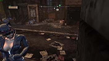 Catwoman cleavage arkham city sexy angles