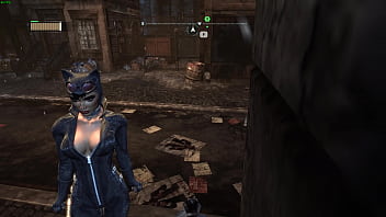 Catwoman cleavage arkham city sexy angles