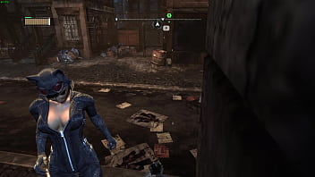 Catwoman cleavage arkham city sexy angles