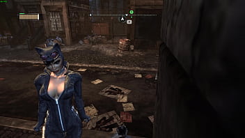 Catwoman cleavage arkham city sexy angles