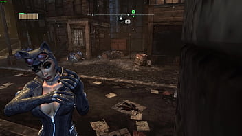 Catwoman cleavage arkham city sexy angles