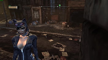 Catwoman cleavage arkham city sexy angles