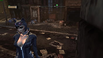 Catwoman cleavage arkham city sexy angles