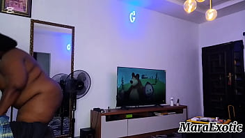 Fat ass naked housewife cleaning and dancing mara exotic