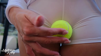 Tennis champ kathy rides her opponent until he can’t compete anymore