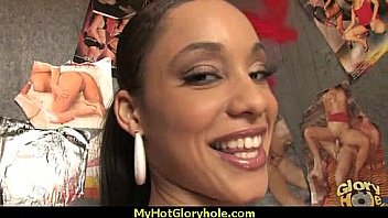 Black girl have surprise gloryhole 14