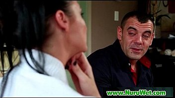 Nuru slippery massage and sensual sex 12