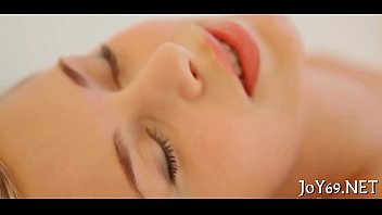 Solo gal rubs itching vagina