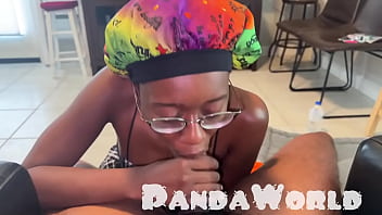 Ghetto bonnet ebony whore worships my bbc