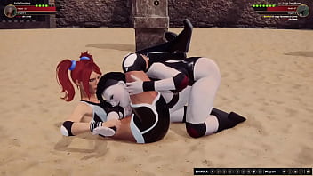 Polly vs luna nf3d female mma battle