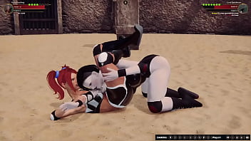 Polly vs luna nf3d female mma battle