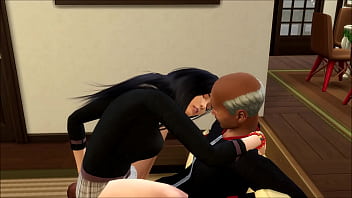 Old man fucks his granddaughter and her friend