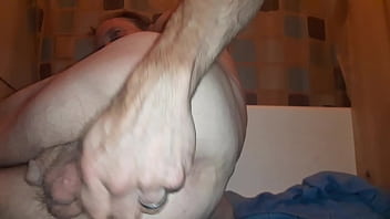 No lube dildo in ass