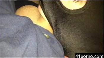 Bigdumbsex masked slut gets throatfucked cum in throat then smiles