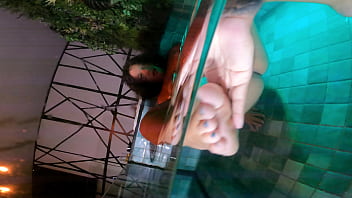 Fudendo na mini piscina