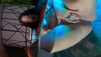 Fudendo na mini piscina