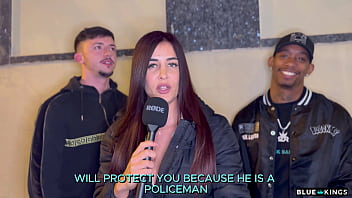 Street ends up in a hard amatur threesome bbc