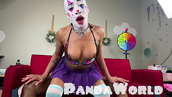 Clown Bald Ebony Cleo Panda Bj Bbc Riding thumbnail