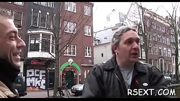 Lewd old boy goes amsterdam