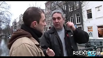 Lewd old boy goes amsterdam