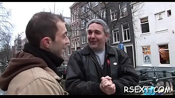 Lewd old boy goes amsterdam