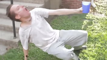 Homeless man looking for love on a saturday night