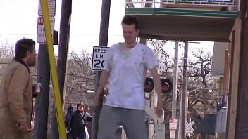 Homeless man looking for love on a saturday night