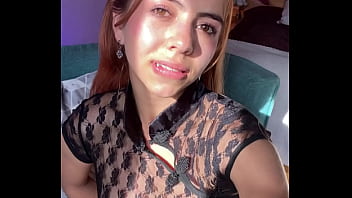 My first experience masturbating with gloves on my room