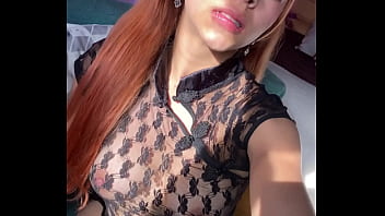 My first experience masturbating with gloves on my room