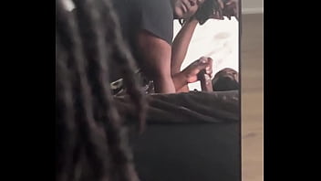 Beautiful bbw sucks deep long cock