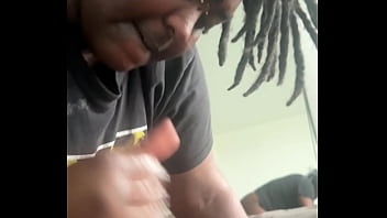 Beautiful bbw sucks deep long cock