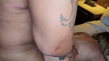 Passionate date night threesome fucking