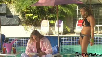Bikini model is getting fucked by the swimming pool Bikini model is getting fucked by the swimming pool