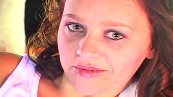 Russian cherry 19 yo sucks a sweet cock & takes a creamy facial