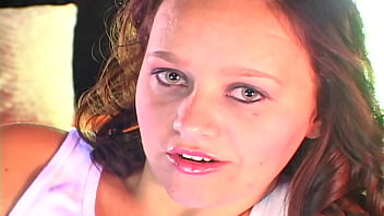 Russian cherry 19 yo sucks a sweet cock & takes a creamy facial