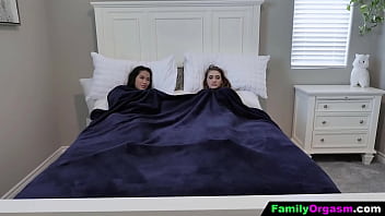 Hussy interracial gaals wetting the bed