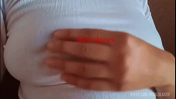 Sexy girl caressing her body plays with her dildo between her butt