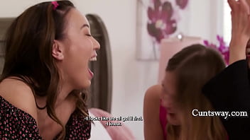 Petite kimmy soaks friends alexia and coco when stepmom walks in Petite kimmy soaks friends alexia and coco when stepmom walks in