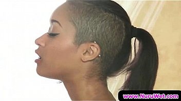 Sexy wet blowjobs and handjobs from nuru massage 24