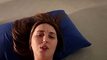 Stepmom and stepson together at night