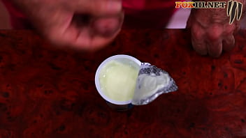 Special yogurt from naughty guy with surprise cum eating #surprise #cum #cumshot #cumeating #surprisecumeating #nsfw