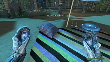 Skyrim making hawt sexy screenshots n stuff behind the scenes