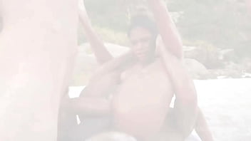 Daped in public #8 very slim brazilian beauty karina rose fucked by 3 monster cocks in front of people dap public sex