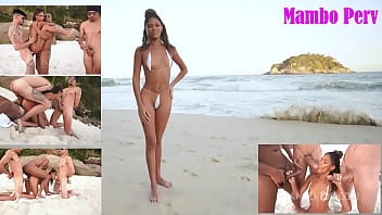 Daped in public #8 very slim brazilian beauty karina rose fucked by 3 monster cocks in front of people dap public sex